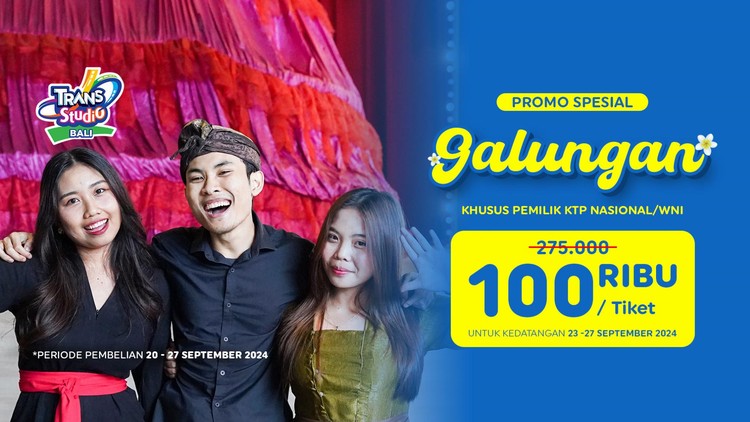 Sambut Libur Panjang Galungan dengan Promo 100 Ribu Spesial Domestik!