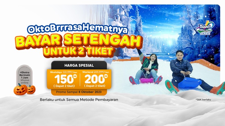 Bayar Setengah Harga Dapat 2 Tiket!