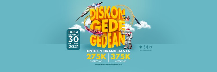 Trans Studio Cibubur Kembali BUKA! Ada Diskon Gede-gedean lho!