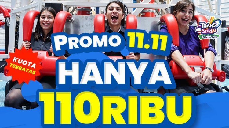 Serbu Promo 11.11! Nikmati Trans Studio Bandung Hanya Rp110.000