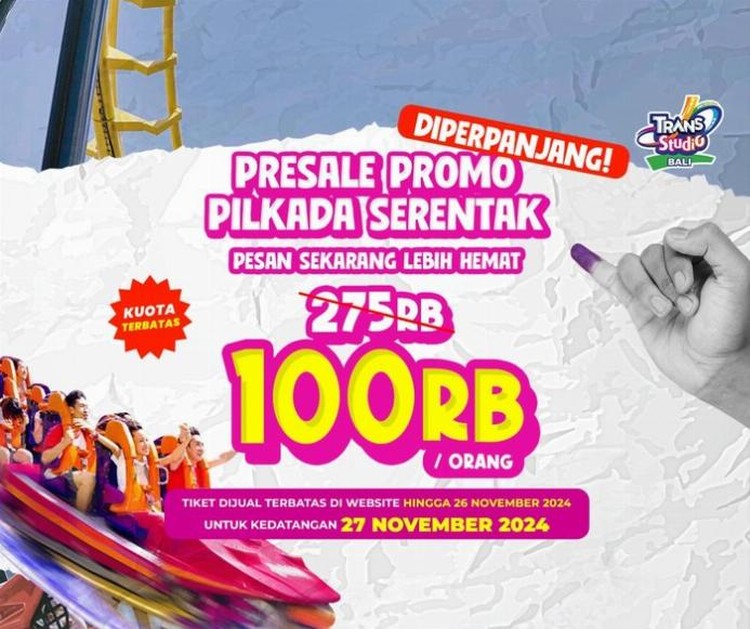 Sambut Pesta Pilkada dengan Promo 100 Ribu Spesial Kedatangan 27 November 2024!