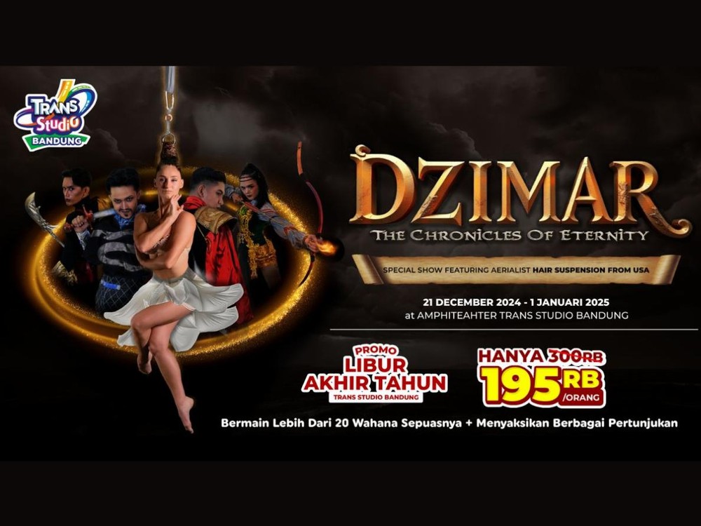 Dzimar, The Cronicles of Eternity. Spektakuler Internasional Show yang Memukau di Trans Studio Bandung