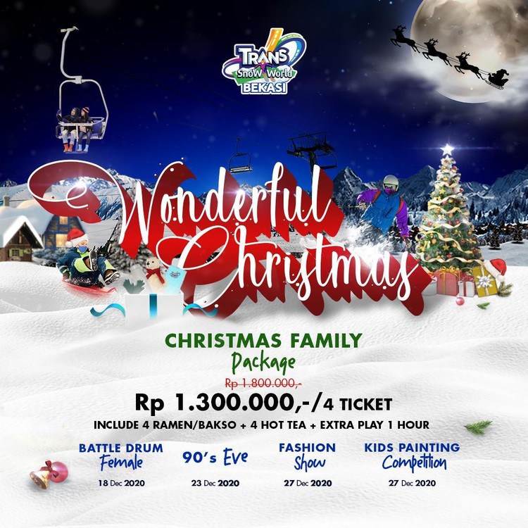 Wonderful Christmas ! Nikmati Promo Seru Trans Snow World Bekasi