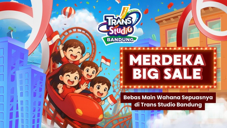 Merdeka Big Sale di Trans Studio Bandung Bebas Main Bebas Liburan Bebas Nonton Show Internasional sepuasnya