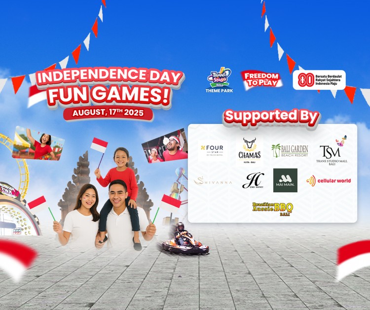 Rayakan 17 Agustus Seru di Trans Studio Theme Park Bali