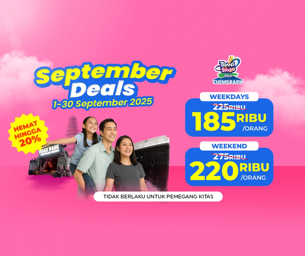 Kabar Gembira! Promo Special Ngabuburides di Trans Studio Theme Park Bali Diperpanjang, Jangan Sampai Kelewatan!