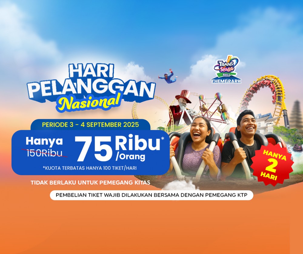 Kabar Gembira! Promo Special Ngabuburides di Trans Studio Theme Park Bali Diperpanjang, Jangan Sampai Kelewatan!