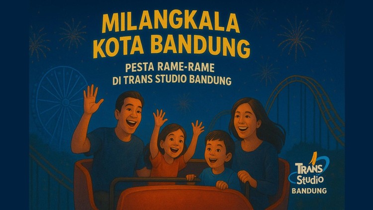 Milangkala Bandung 215 Tahun Saatnya Warga Bandung Raya Punya Golden Ticket ke Trans Studio Bandung
