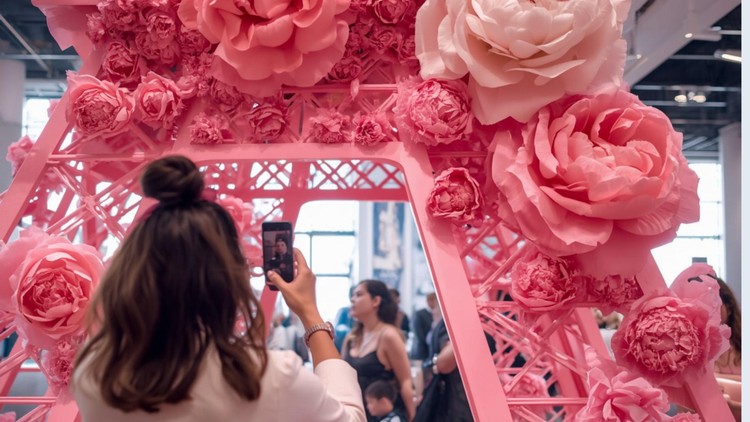 Nggak Perlu ke Paris Menara Eiffel Pink di Bandung Ini Siap Bikin Feeds Instagram Kamu Makin Aesthetic