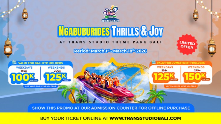 Serunya Ramadan Ngabuburides Thrill Deals di Trans Studio Theme Park Bali