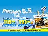 Serbu Promo 55 Trans Studio Bandung Harga Tiket Mulai 100 Ribuan Cek Syaratnya di Sini