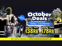 Oktober Makin Seru Main Sepuasnya Tanpa Takut Hujan Oktober Deals di Trans Studio Bandung Siap Jadi Kejutan