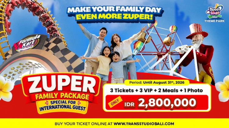 Liburan Seru Bersama Keluarga dengan Promo Zuper Family Package Trans Studio Theme Park Bali
