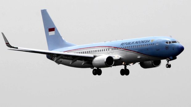 Pesawat Kepresidenan Republik Indonesia sudah datang di Bandara Halim Perdanakusumah, Jakarta Timur. Pesawat Boeing Bussines Jet (BBJ)-2 yang  dibentuk pada 2013 seharga US$ 91,2 Juta.