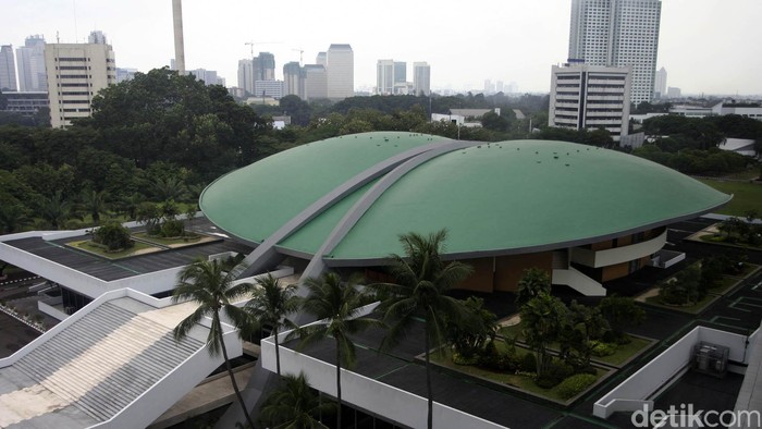 gedung MPR/DPR RI di Jalan Gatot Soebroto, Senayan, Jakarta.