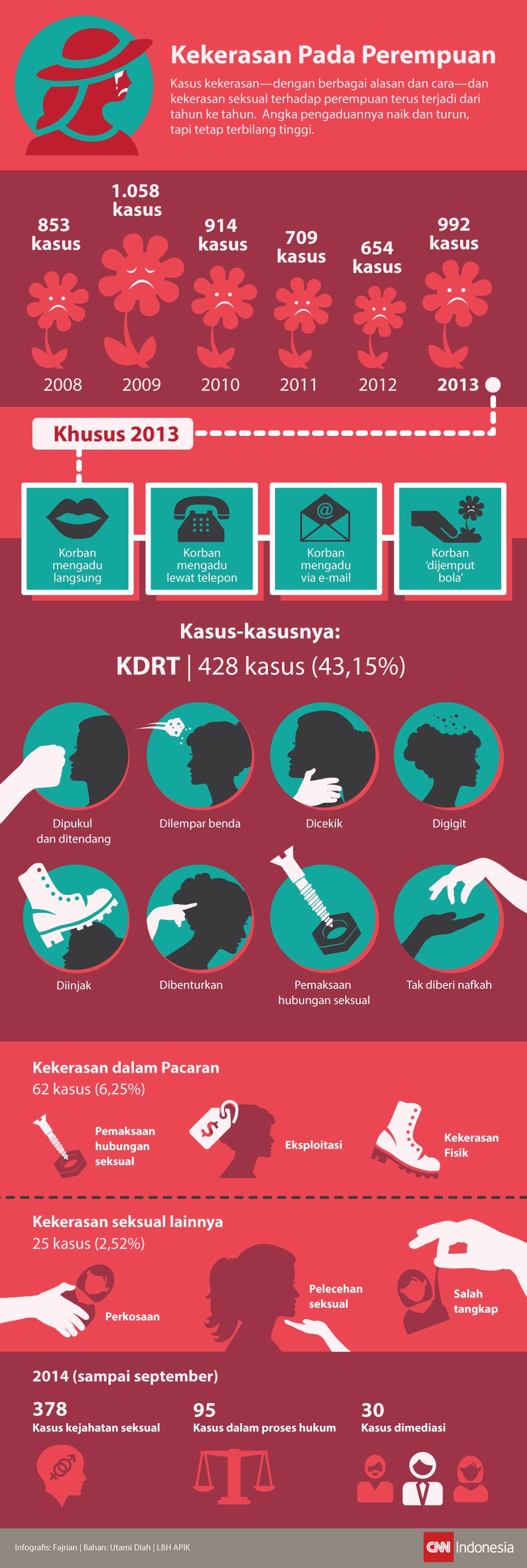 Kasus Kekerasan Pada Perempuan dalam Infografis