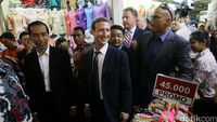 Gaya Jokowi Ajak Presiden, Bos Facebook, hingga Bos IMF Blusukan