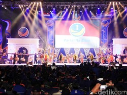 Sejumlah Menteri dan Ketum Parpol Hadiri Rakernas NasDem