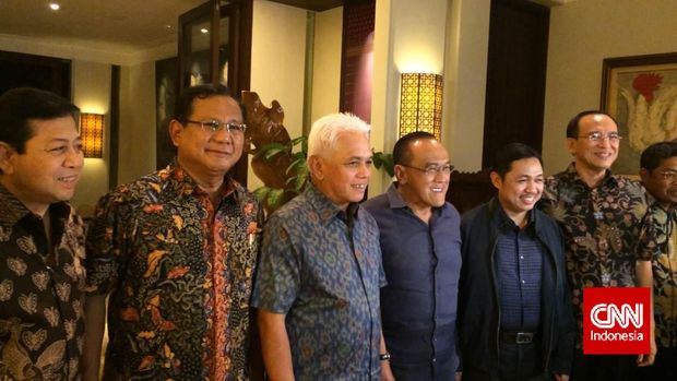 Para pimpinan parpol Koalisi Merah Putih 2014.