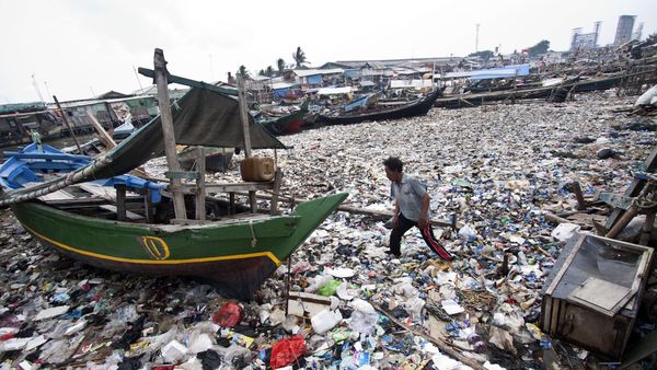 Foto: Melihat Lagi Kondisi Sampah di Teluk Jakarta