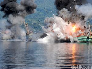 18 Bulan Bekerja, Satgas 115 Tenggelamkan 175 Kapal Pencuri Ikan