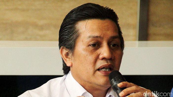 Gusti Randa plt ketum PSSI dinilai cacat hukum. (Rengga Sancaya/detikSport)