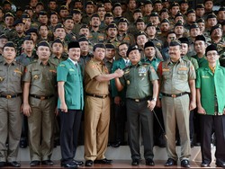 Banser Amankan Salat Idul Adha Warga Muhammadiyah