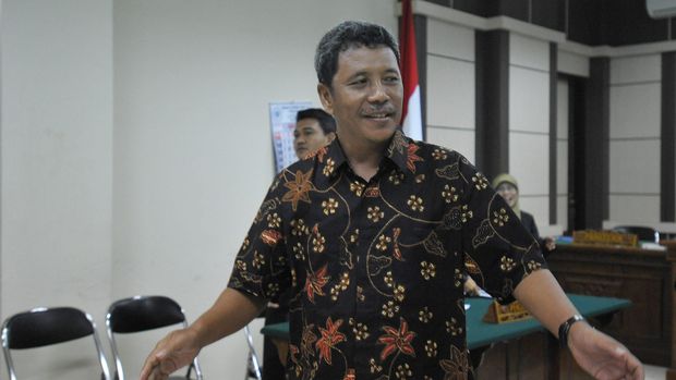 Politikus Partai Golkar Iqbal Wibisono, di Pengadilan Tipikor Semarang, 2015.