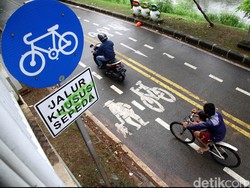 Polisi Soroti Minimnya Jalur Khusus Sepeda di Jakarta