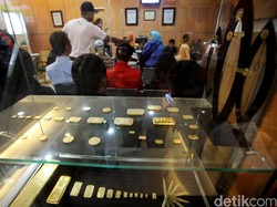Emas Antam Naik Rp 1.000 Jadi Rp 553.000/Gram