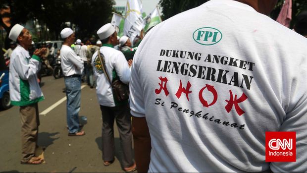 Salah satu aksi demo FPI yang terkait FPI, beberapa waktu lalu.