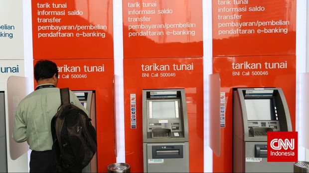 Ilustrasi mesin ATM.