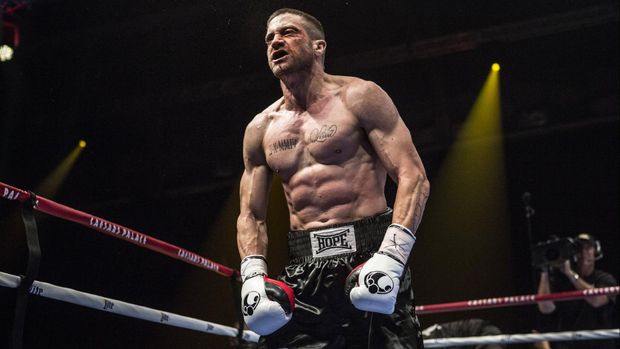 Aktor Jake Gyllenhaal dalam film Southpaw Aktor Jake Gyllenhaal dalam film Southpaw