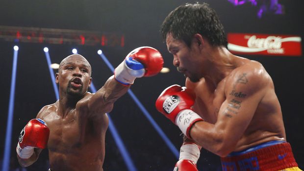 Pacquiao kalah angka dari Mayweather Jr. pada 2015.