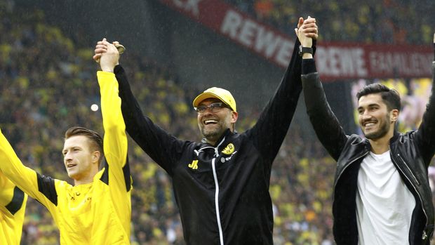 Jurgen Klopp mengilap bersama Borussia Dortmund.
