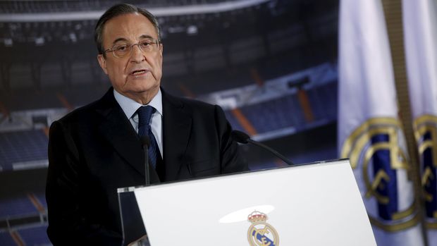 Presiden Real Madrid Florentino Perez, 2015.