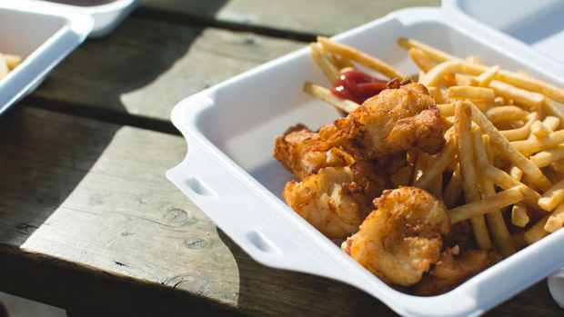 Ilustrasi Hidangan Fish and Chips