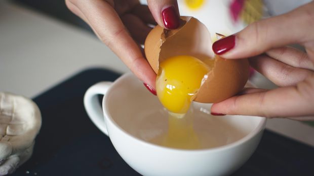 Ilustrasi Teknik Memecahkan Telur
