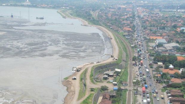 Lokasi bencana lumpur Lapindo.