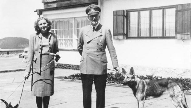 Eva Braun and Adolf Hitler