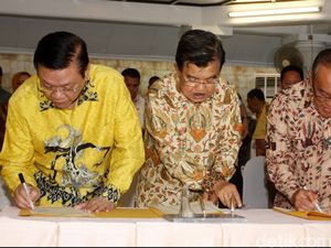 JK akan Hadiri Penutupan Rapimnas Golkar Versi Ical