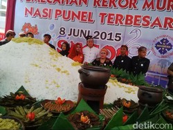 Sajian Nasi Punel Khas Pasuruan Masuk Rekor MURI