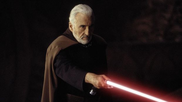 Christopher Lee sebagai Count Dooku di film Star Wars Episode II - Attack of the Clones (2002)