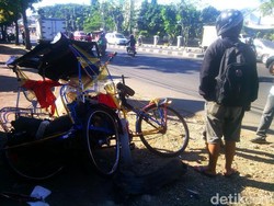Tabrak Becak di Bandung, Pengemudi Ninja Tewas Tergilas Mobil