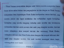 Ini Isi Perjanjian Adopsi dan Hak Waris Angeline yang Disahkan Notaris