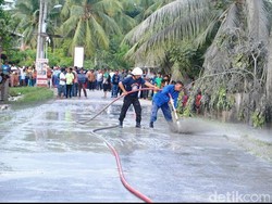 Semburan Lumpur dan Bebatuan Hebohkan Warga Aceh Utara