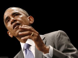 Diteriaki Saat Pidato di Gedung Putih, Obama Kesal