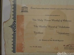 Percikan Darah Sang Khalifah di Mushaf Alquran Tertua