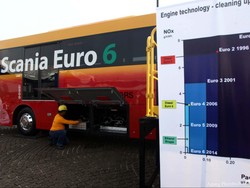 Penjelasan Dishub DKI Soal Proses Keluar Stiker Kir Bus Scania