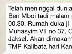 Suami Mantan Menkes, dr Ben Mboi Meninggal Dunia